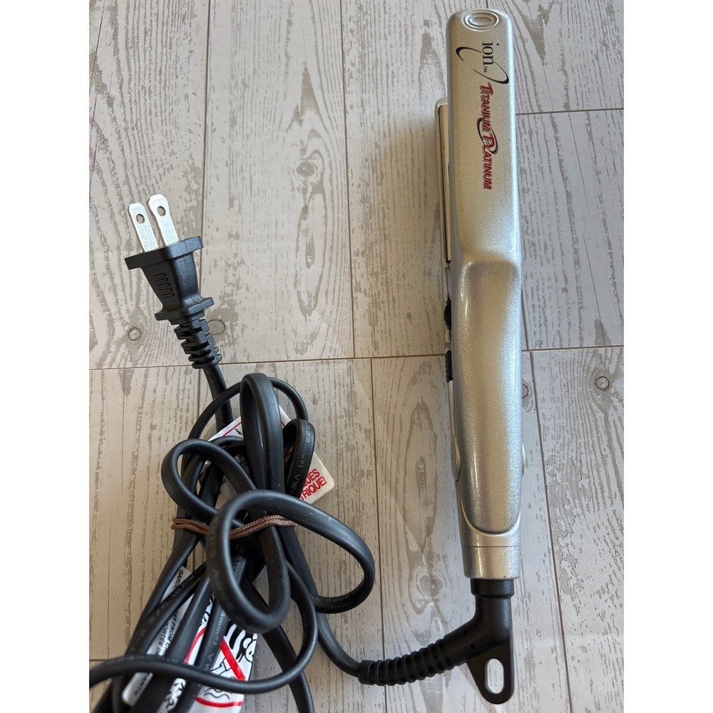 Ion Titanium Platinum 1" Hair Styling Flat‎ Iron Straightener Mini Travel